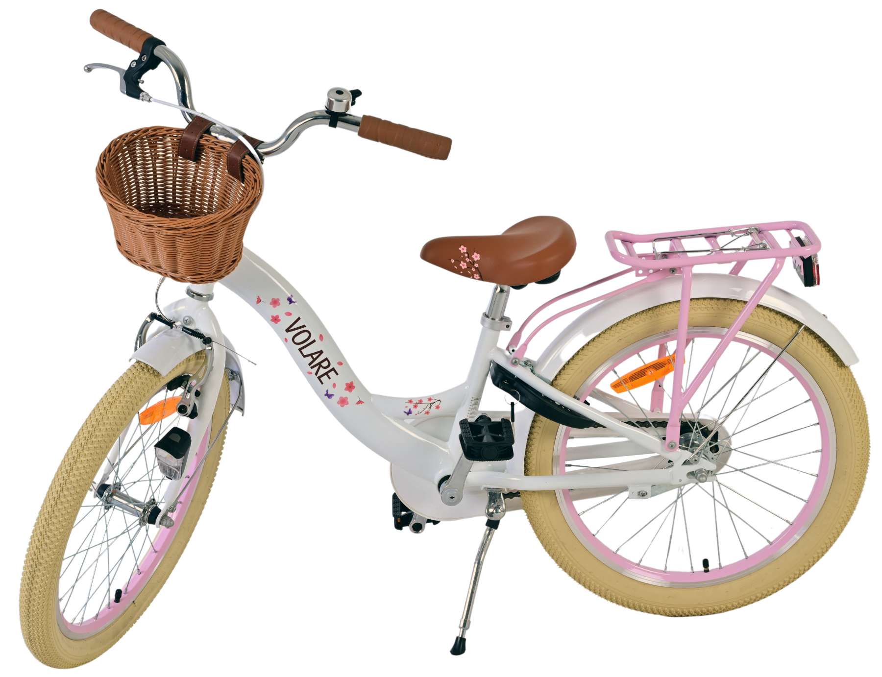 Volare Blossom Children's Bicycle - Girls - 20 pouces - blanc