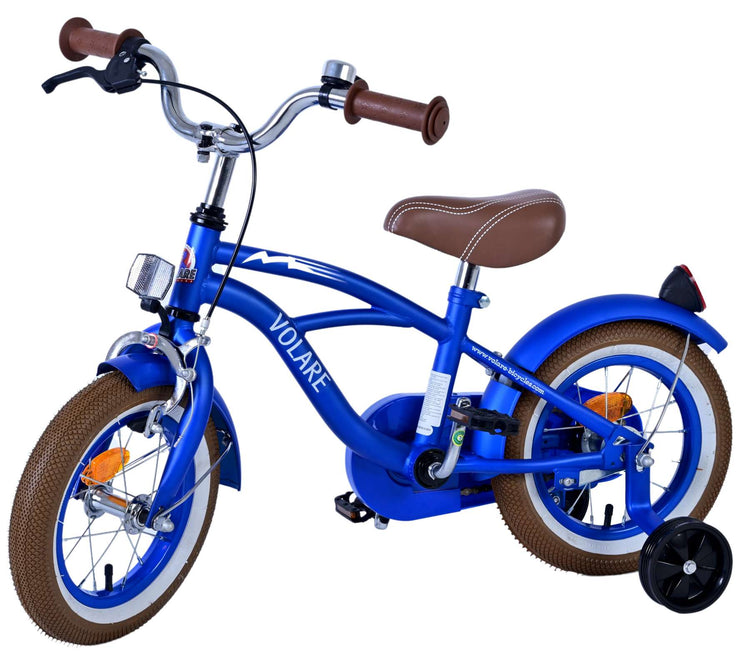 Volare Blue Cruiser Children's Bicycle - Boys - 12 pouces - bleu - 95% assemblé