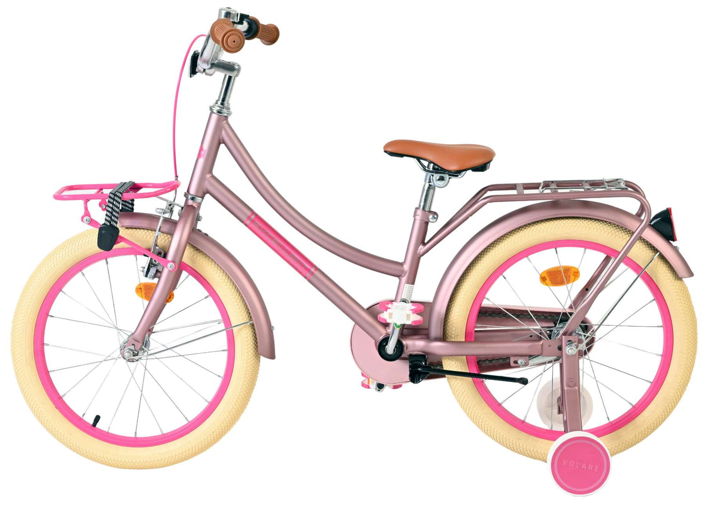 Excellent vélo pour enfants Volare - filles - 18 pouces - rose mat