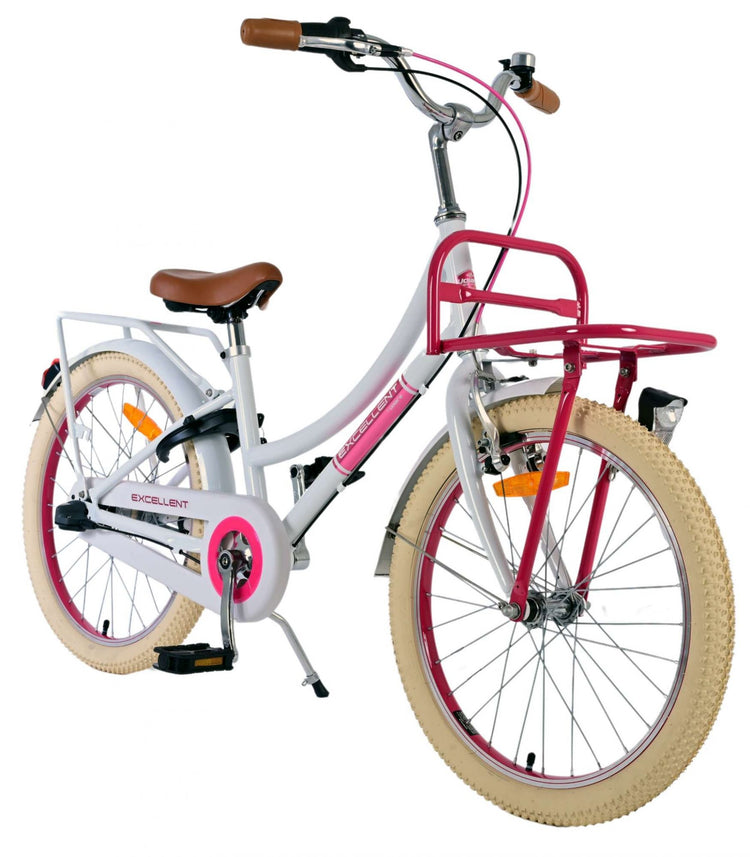 Volare Volare Children's Bike Girls 20 pouces blancs 3 engrenages
