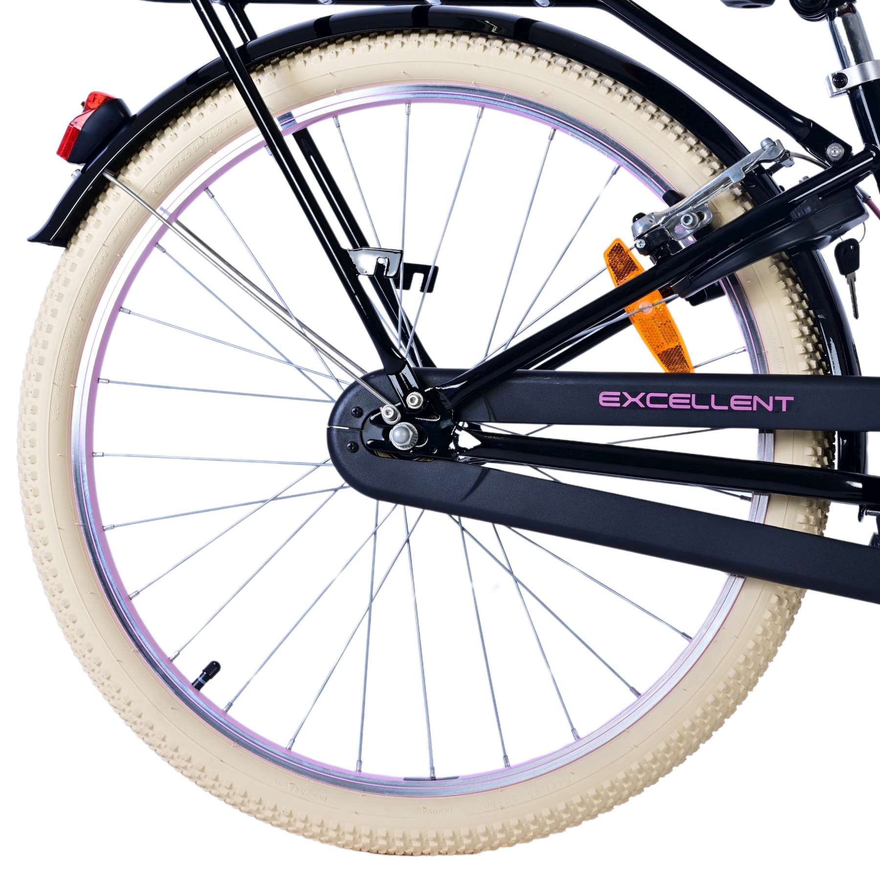 Volare Volare Children's Bike Girls 24 pouces Black deux freins à main