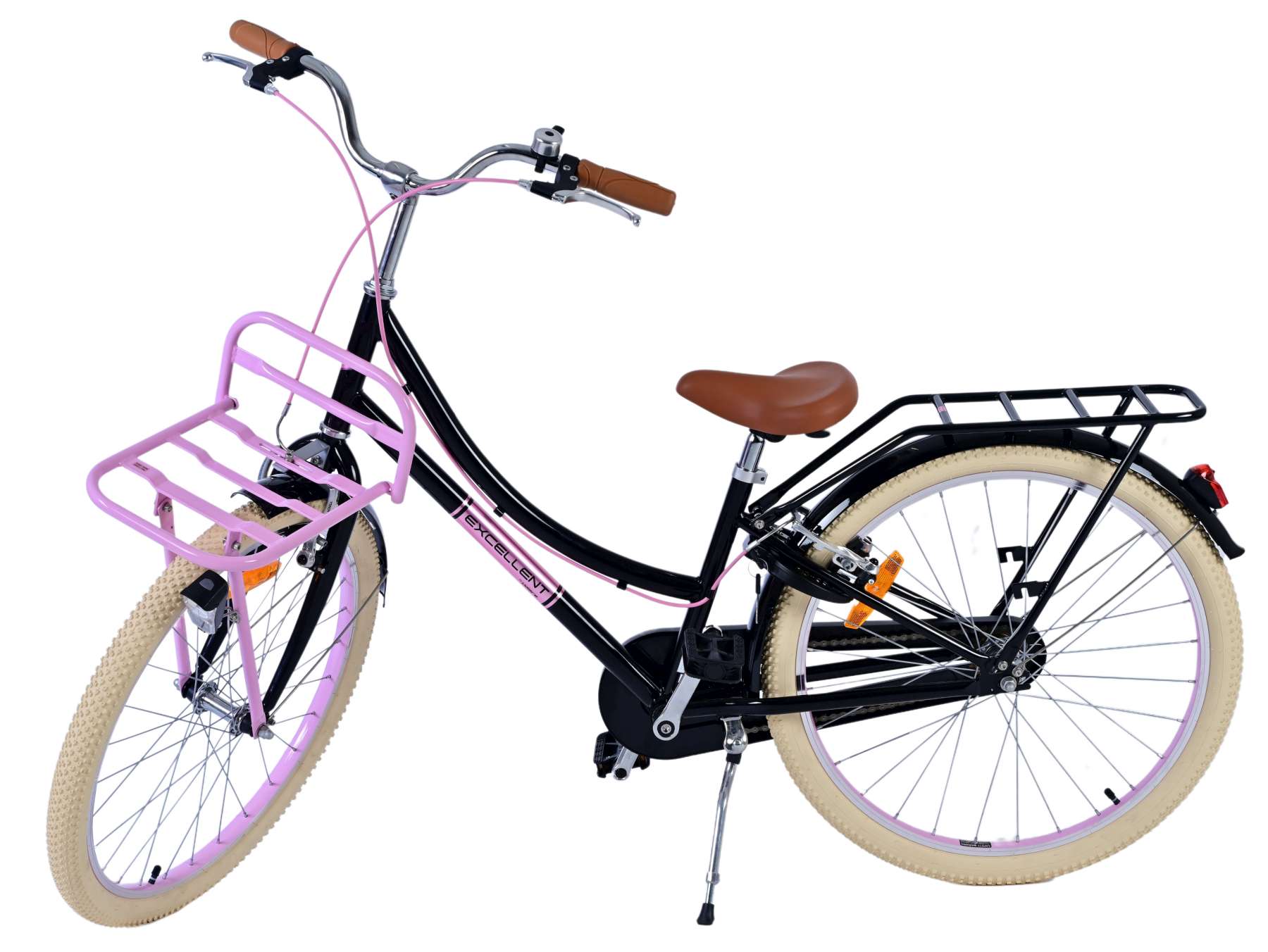 Volare Volare Children's Bike Girls 24 pouces Black deux freins à main