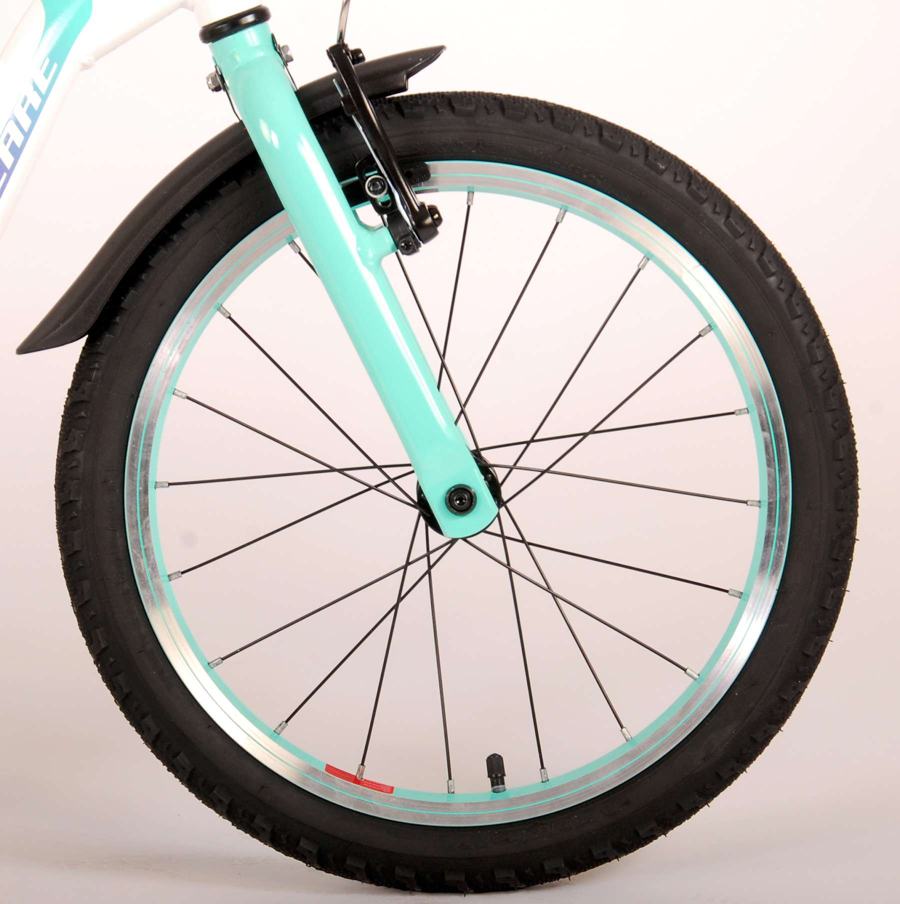Volare Glamour Children's Bicycle - Girls - 18 pouces - White Mint Green - Prime Collection