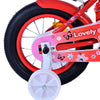 Volare le vélo pour enfants - filles - 12 pouces - blanc rouge