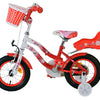 Volare le vélo pour enfants - filles - 12 pouces - blanc rouge