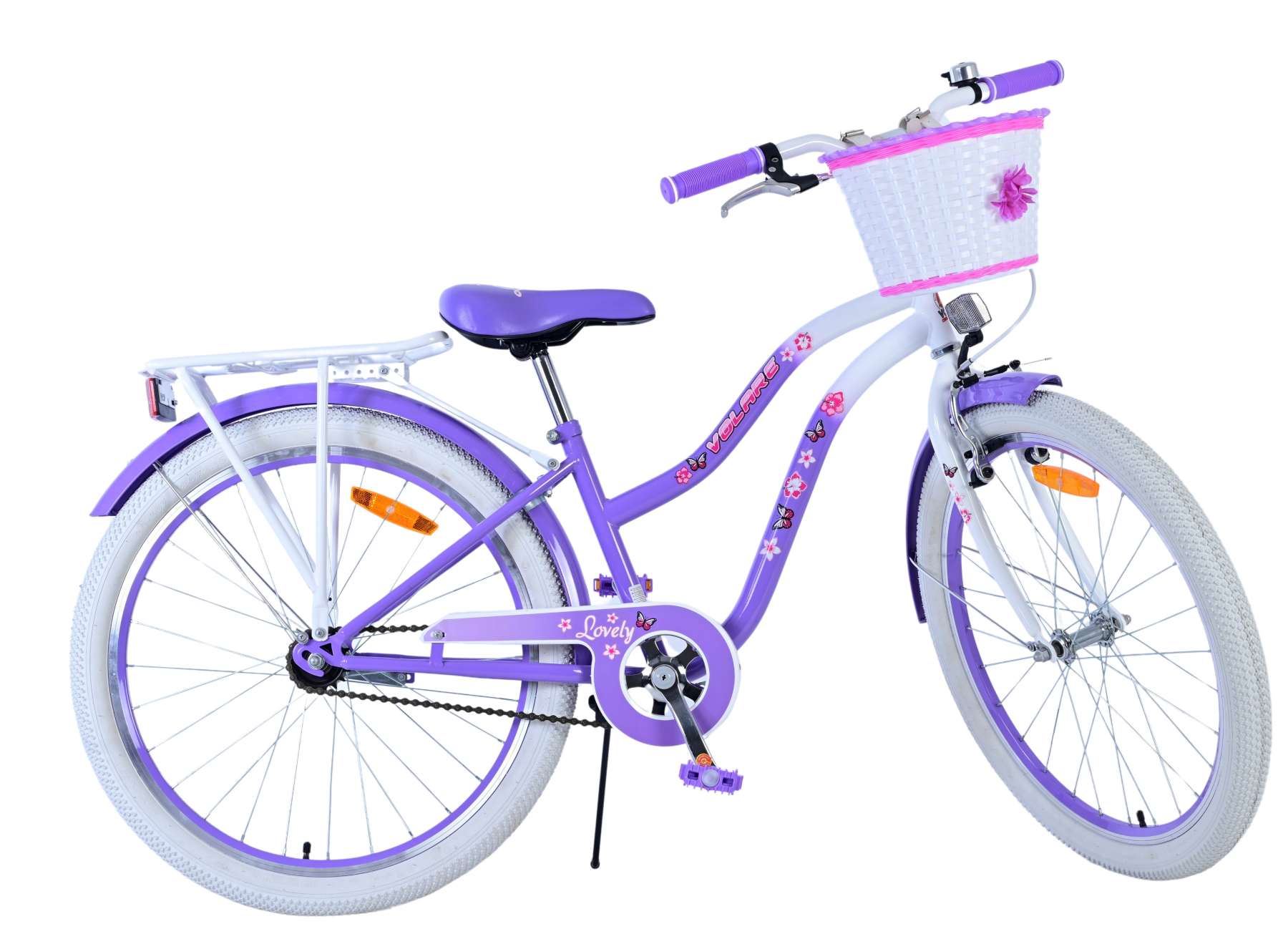 Volare les belles filles pour enfants filles 24 pouces pourpre