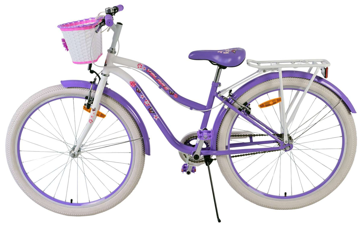 Volare les beaux filles pour enfants 26 pouces de freins violets à deux mains