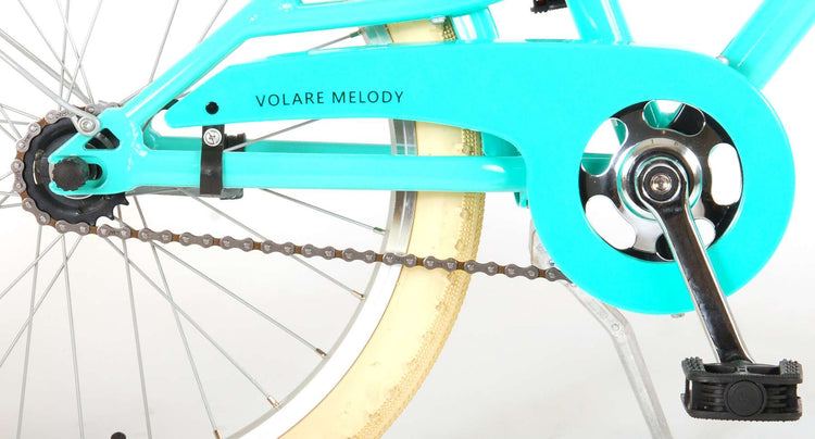 Volare Melody Children's Bicycle - Girls - 20 pouces - Turquoise - Collection Prime