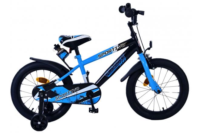 Volare Sportivo Child's Bike Boys 16 pouces bleu noir