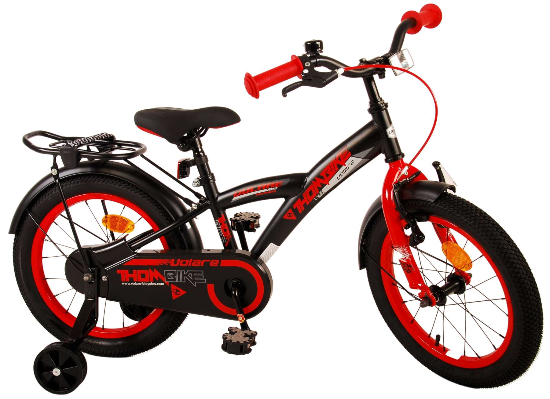 Volare Thombike Children's Bicycle - Boys - 16 pouces - Black Red