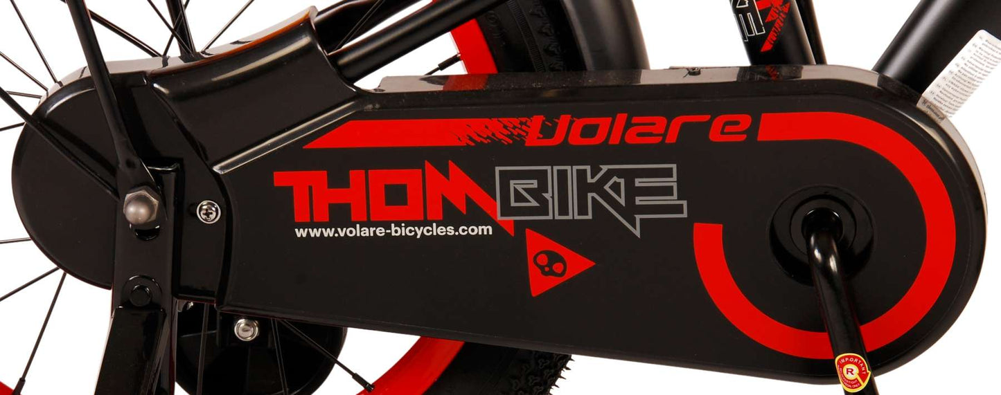 Volare Thombike Children's Bicycle - Boys - 16 pouces - Black Red