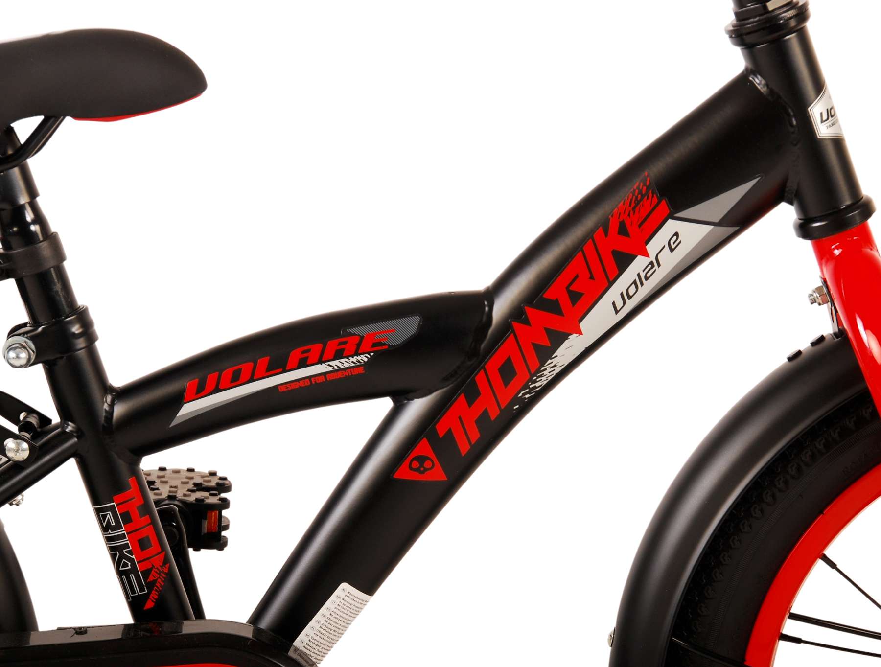 Volare Thombike Children's Bicycle - Boys - 16 pouces - Black Red