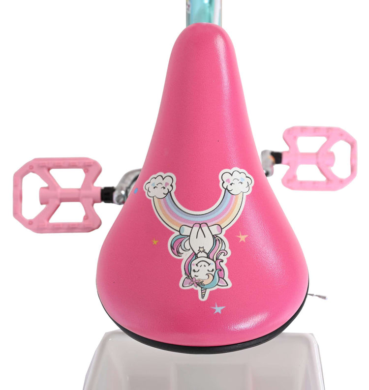 Vélo enfant Volare licorne - filles - 16 pouces - vert - deux freins à main