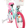 Vélo enfant Volare licorne - filles - 16 pouces - vert - deux freins à main