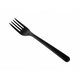 Fourchette réutilisable noire pp 185mm (50 pièces)