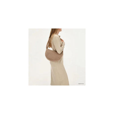 Beagles sac bandoulière teddy 34x21cm taupe