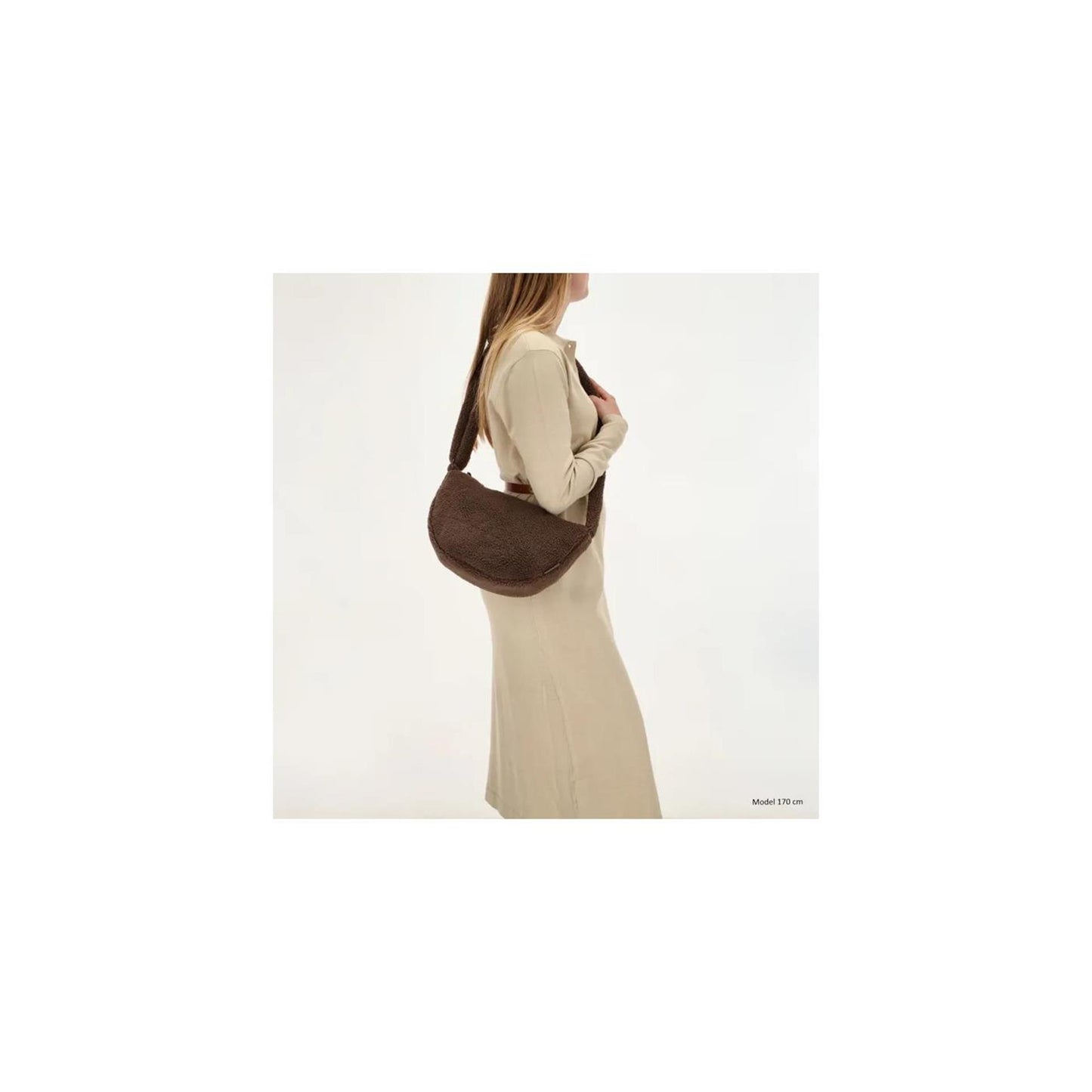 Beagles sac à bandoulière en peluche 34x21cm marron