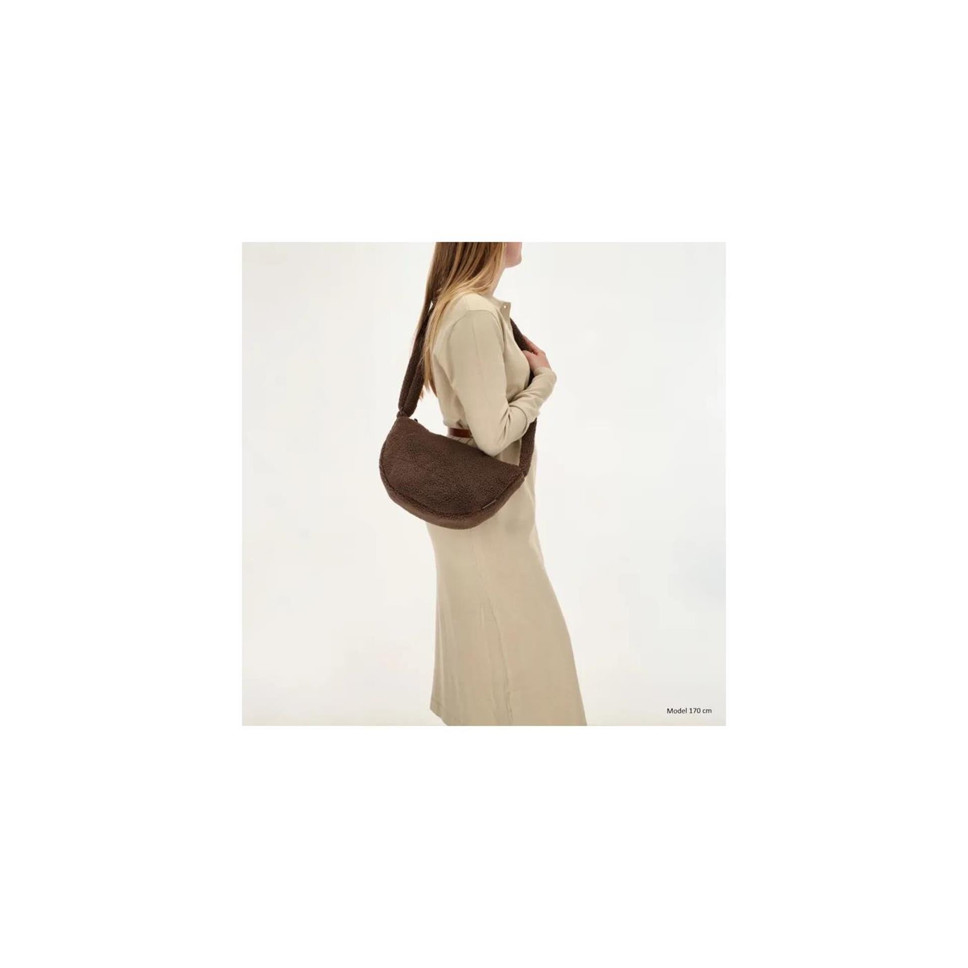 Beagles sac à bandoulière en peluche 34x21cm marron
