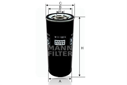 Filtre Mann filtre à huile hydraulique (nml)