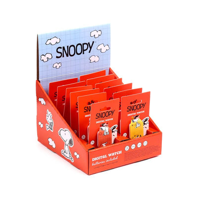 Montre numérique en silicone Peanuts Snoopy Woodstock