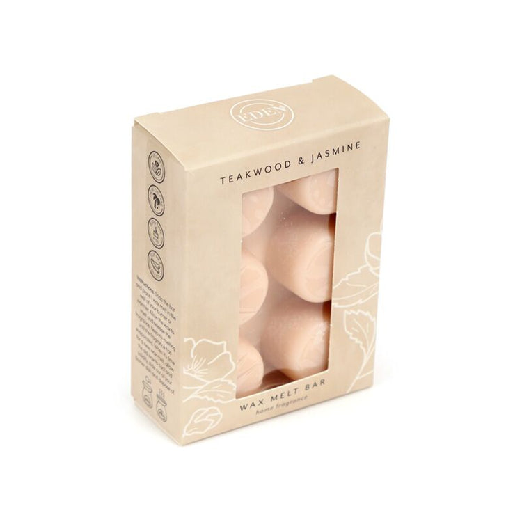 Eden lot de 6 cires fondantes teck jasmin