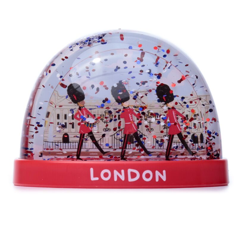 Souvenir de Londres Royal Wachter sur Parade Medium Glitter Snow Bol