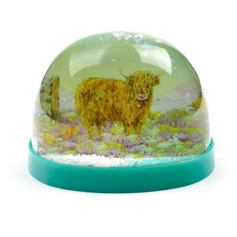 Jan Pashley Highland Coo vache grande neige scintillante Bol
