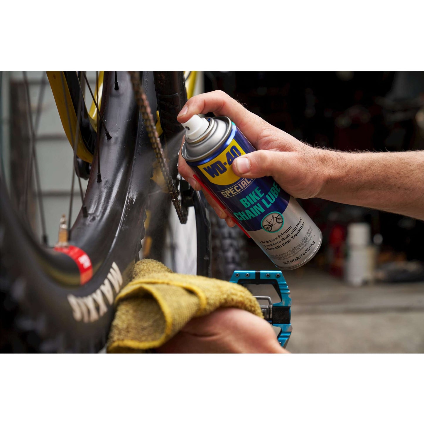 Collier à vélo spécialisé WD40 Spray 250 ml