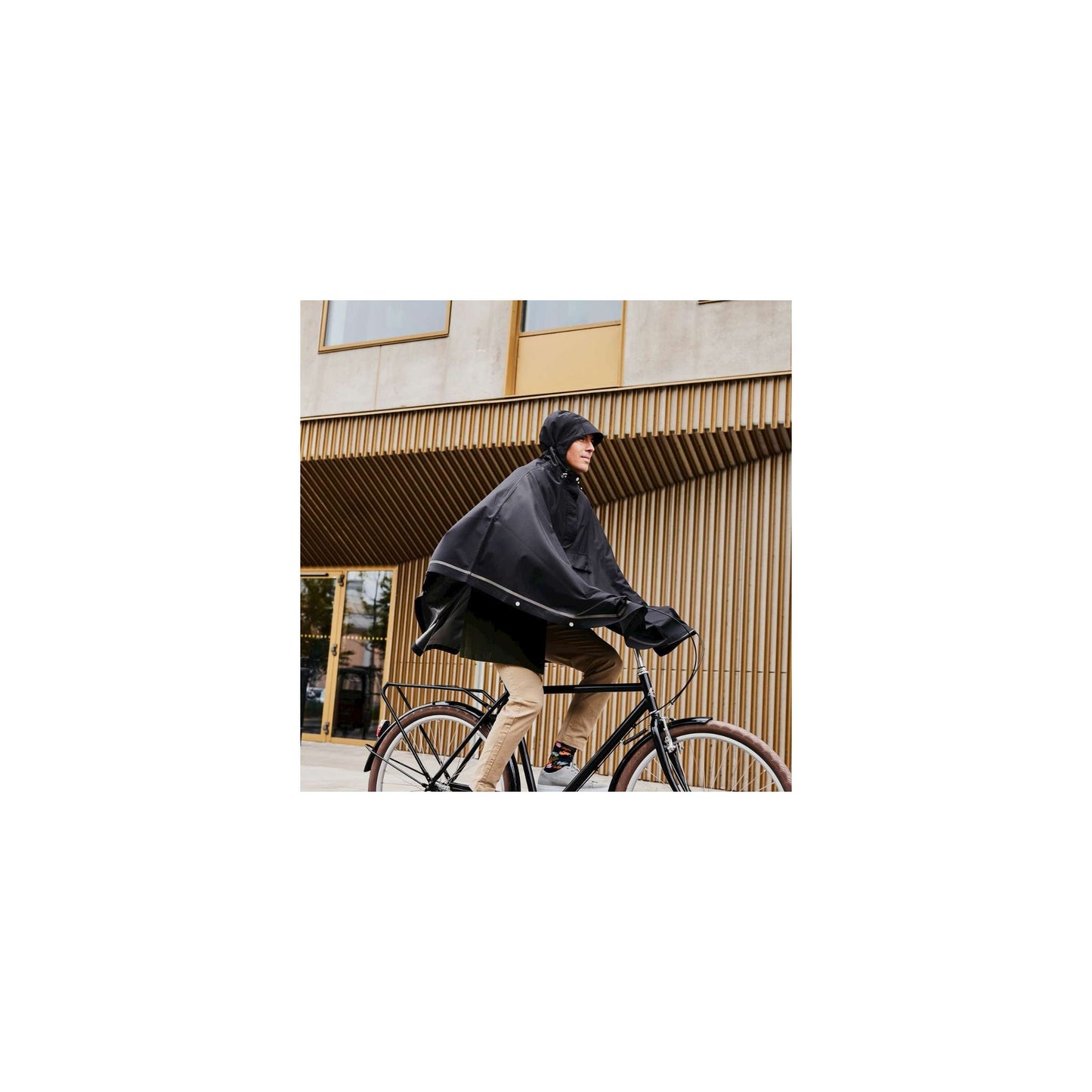Weathergoods Sweds Weathergoods Suède Poncho Imbris Black S M