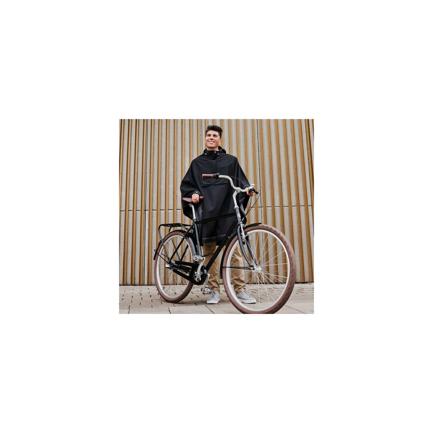 Weathergoods Sweds Weathergoods Suède Poncho Imbris Black S M