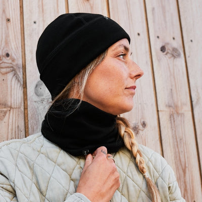 Weathergoods sweden bonnet mérinos noir m l