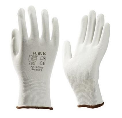 Gant de travail enduit pu blanc mt7 | 12 pièces