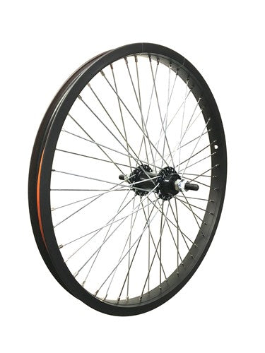 Roue avant 20x2.125 Alu Freestyle 48 Spaaks Black 10 mm essieu
