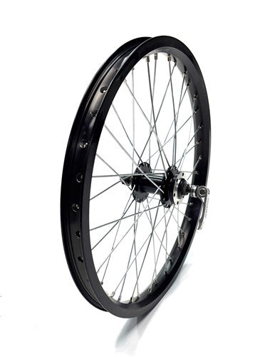 Roue avant 20x1,75 frein à disque noir rayons 13, y compris vélo cargo