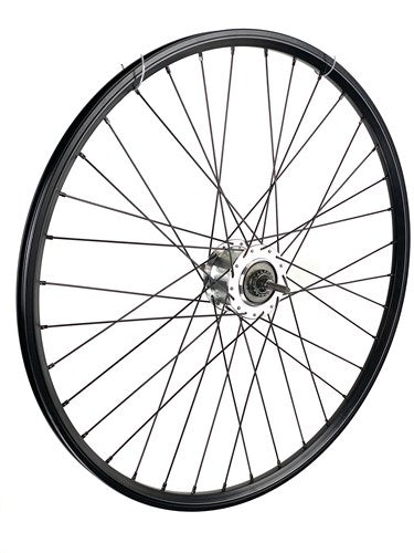Roue arrière 28 pouces 622 Black Spaak à rouleaux en acier inoxydable noir noir