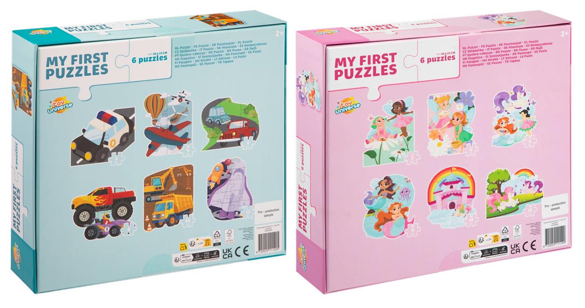 Univers de jouets mon premier puzzle puzzle de forme 6 en 1