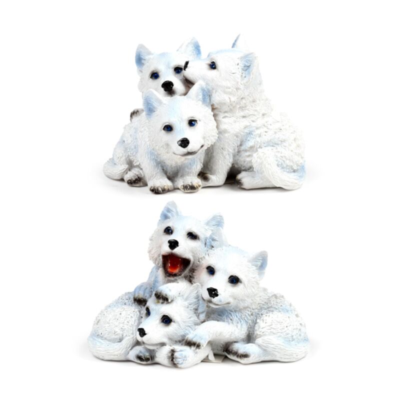 Trio de chiots de loup