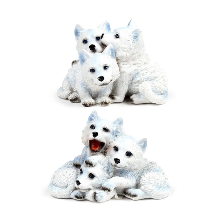 Trio de chiots de loup