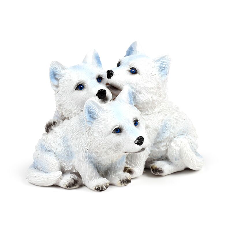 Trio de chiots de loup