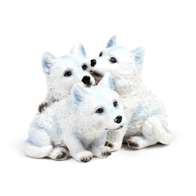 Trio de chiots de loup