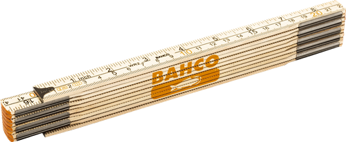 Règle pliante en bois Bahco 2 mètres métrique