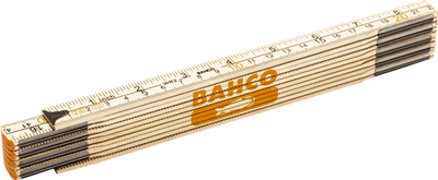 Règle pliante en bois Bahco 2 mètres métrique