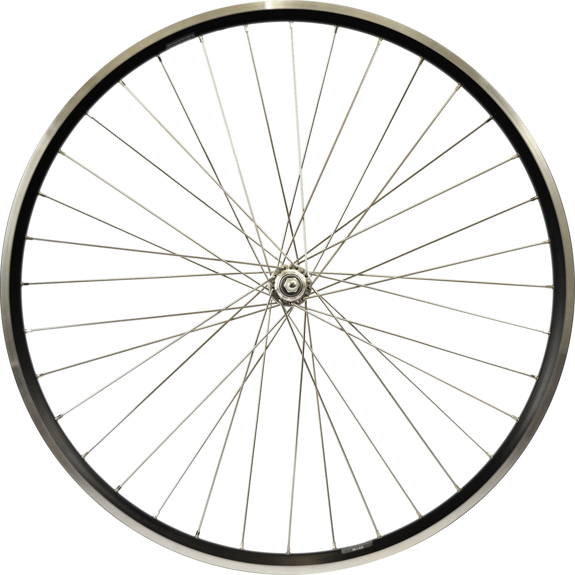 roue avant 28 pouces zac2000 en aluminium noir