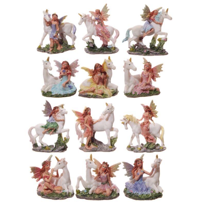 Fées licorne figurines miniatures collector