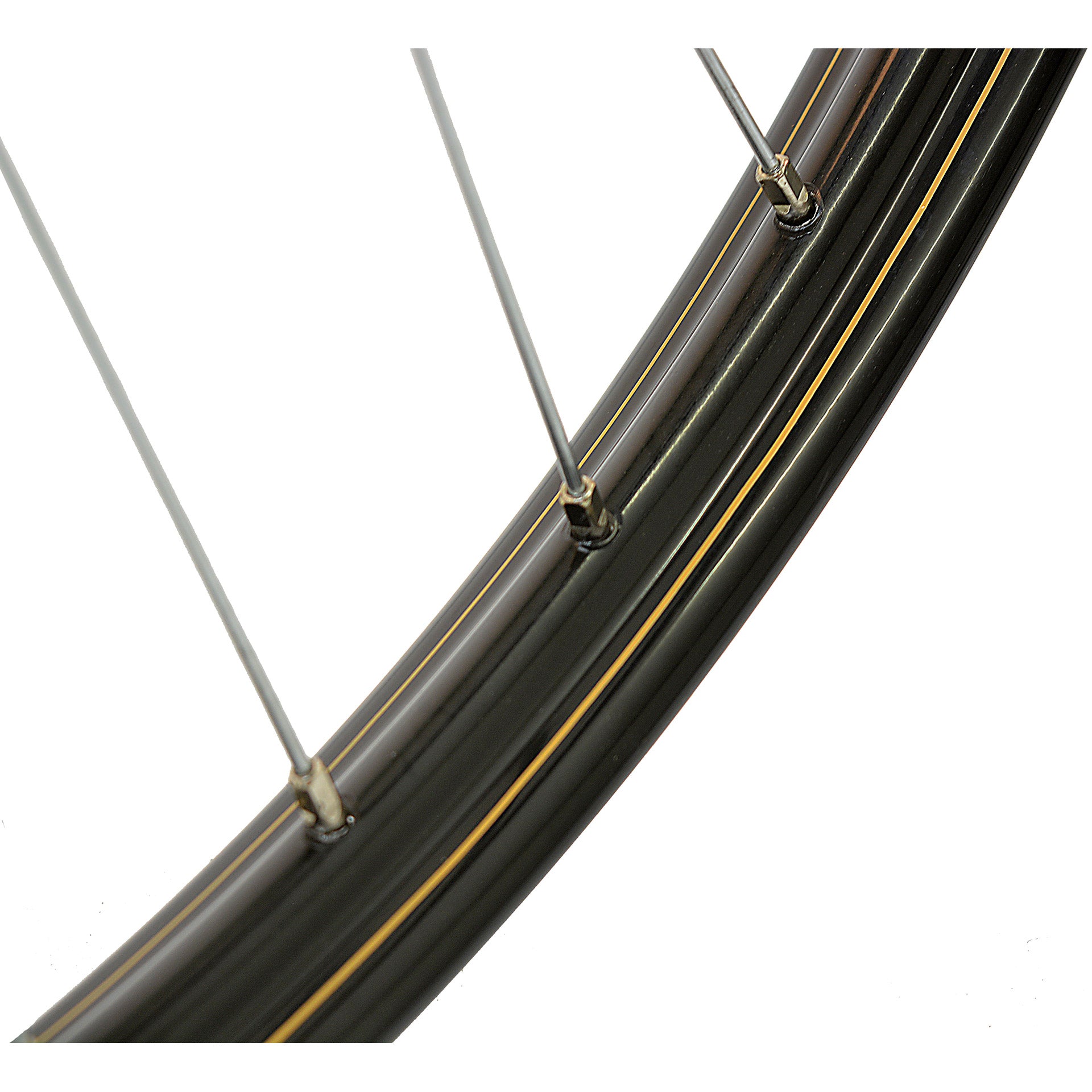 Roue avant Roland 28-11 2 635 avec garniture dorée noire