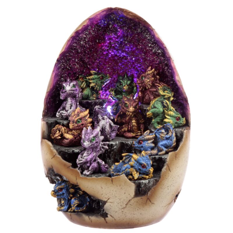 Crystal Baby Dragons Miniature Statues