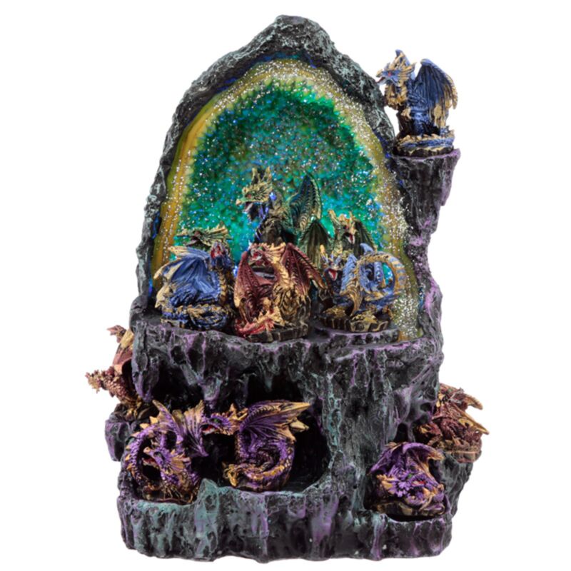 Dark Legends Crystal Cave Dragon Miniature Statuats