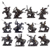 Statuettes miniatures de chevalier médiéval