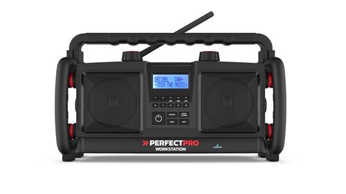 Perfectpro poste de travail dab+ fm bluetooth usb (chargeur lecteur) rechargeable ip65 (u)