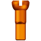 Sapim Spaak Nipple 14 Polyax 14 mm Orange Aluminium (100e)